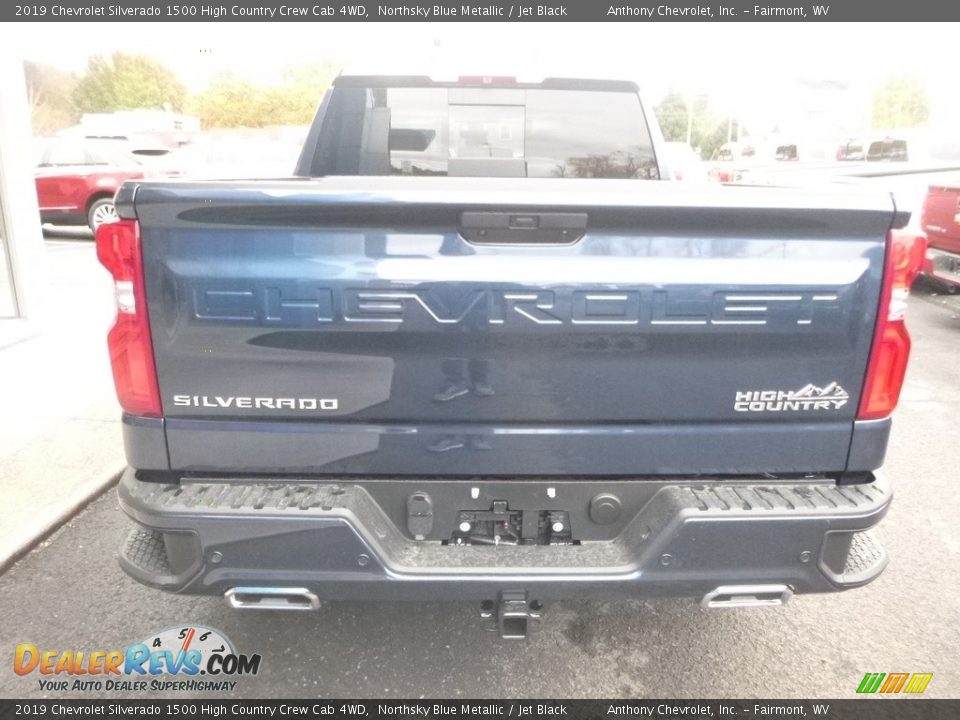 2019 Chevrolet Silverado 1500 High Country Crew Cab 4WD Northsky Blue Metallic / Jet Black Photo #5