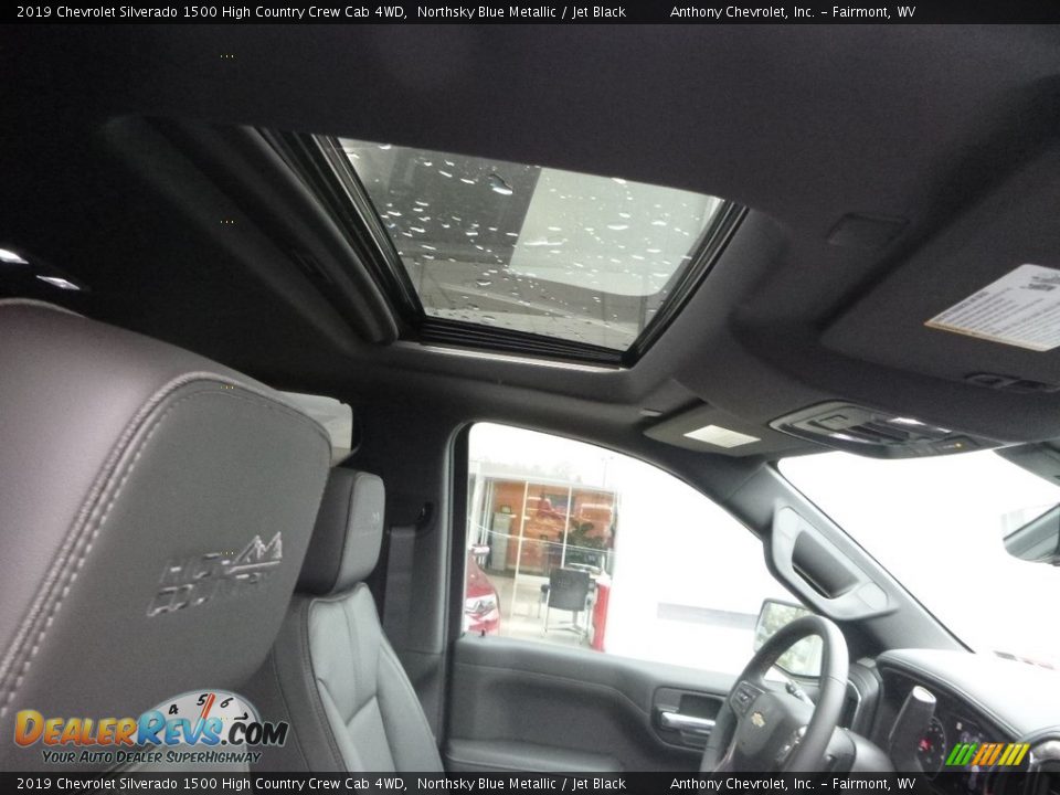 2019 Chevrolet Silverado 1500 High Country Crew Cab 4WD Northsky Blue Metallic / Jet Black Photo #10