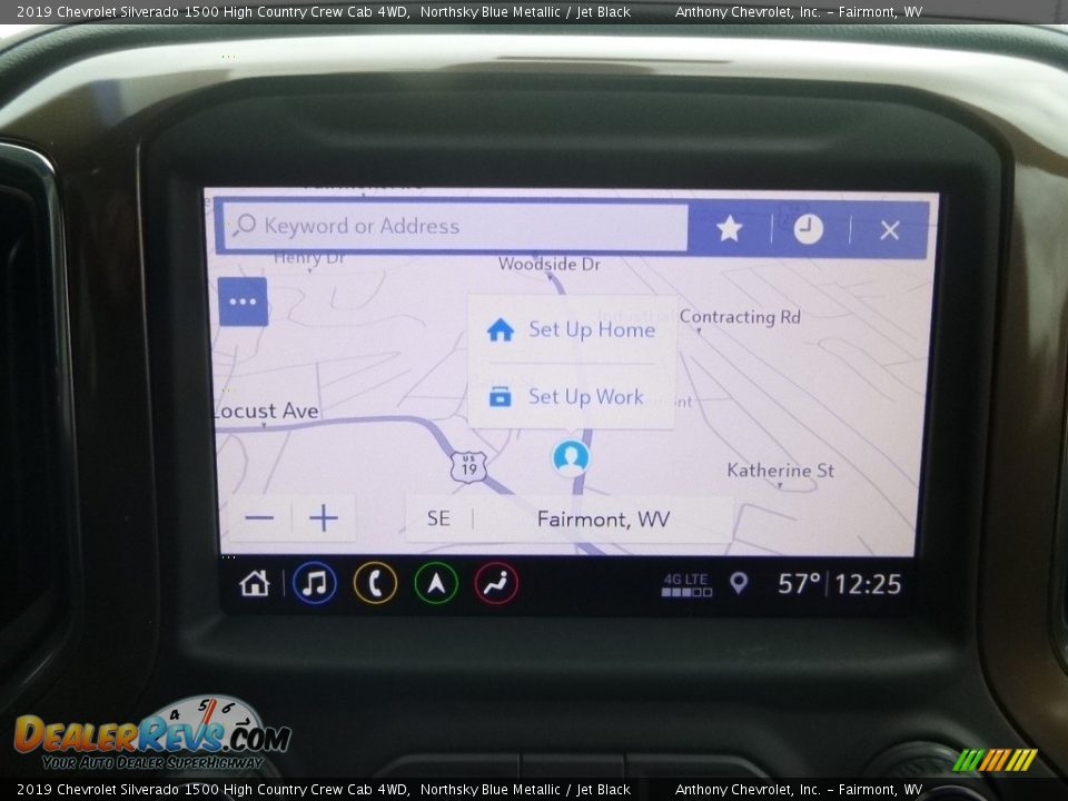2019 Chevrolet Silverado 1500 High Country Crew Cab 4WD Northsky Blue Metallic / Jet Black Photo #18