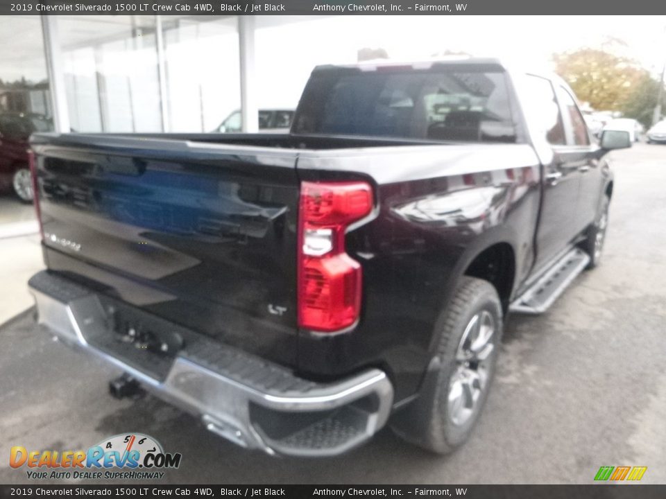 2019 Chevrolet Silverado 1500 LT Crew Cab 4WD Black / Jet Black Photo #6