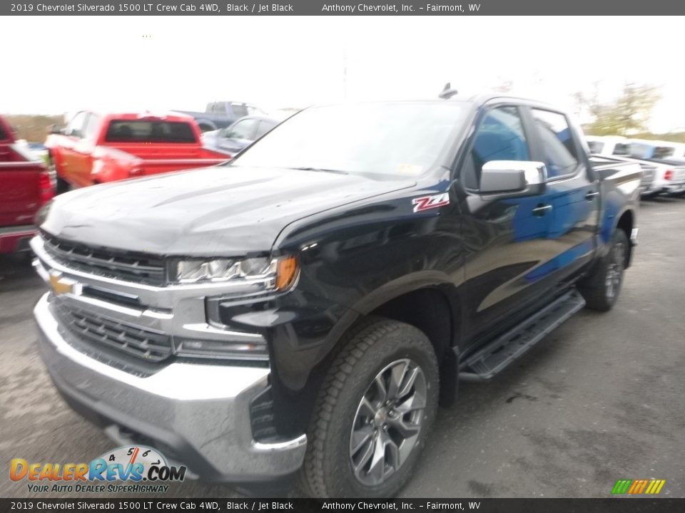 2019 Chevrolet Silverado 1500 LT Crew Cab 4WD Black / Jet Black Photo #8