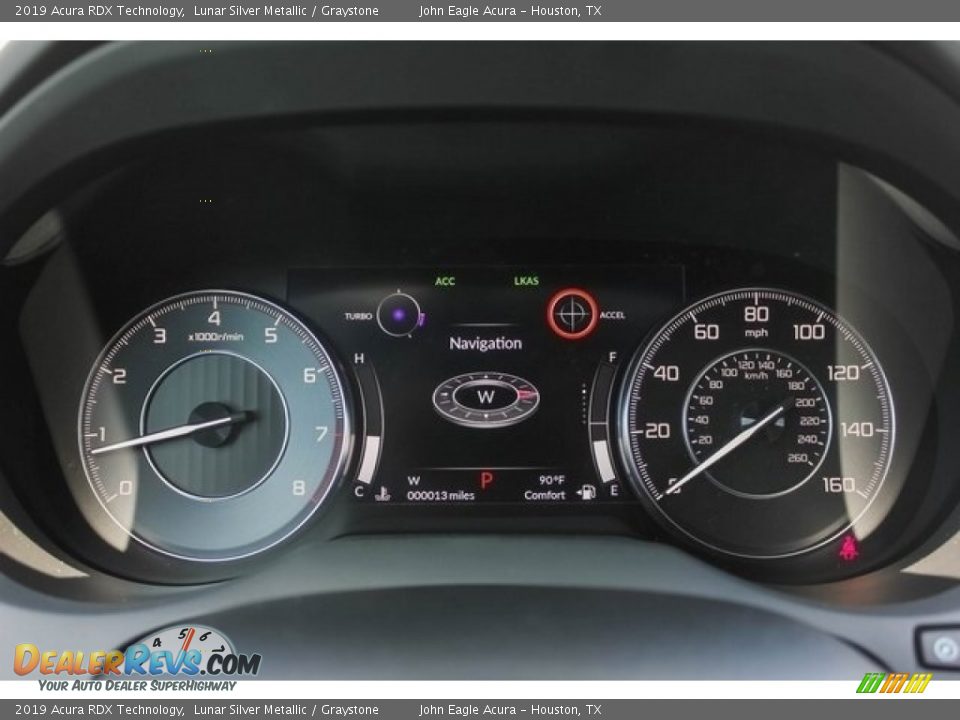 2019 Acura RDX Technology Lunar Silver Metallic / Graystone Photo #33