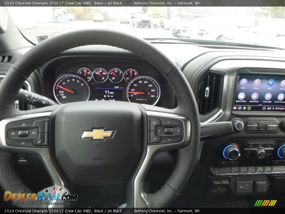 2019 Chevrolet Silverado 1500 LT Crew Cab 4WD Black / Jet Black Photo #19