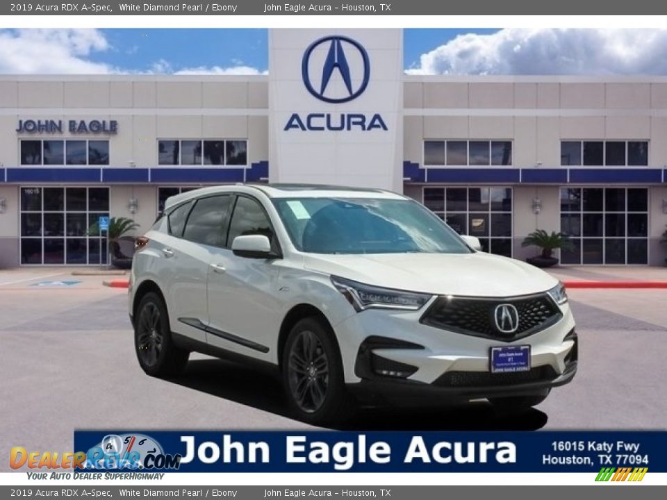 2019 Acura RDX A-Spec White Diamond Pearl / Ebony Photo #1