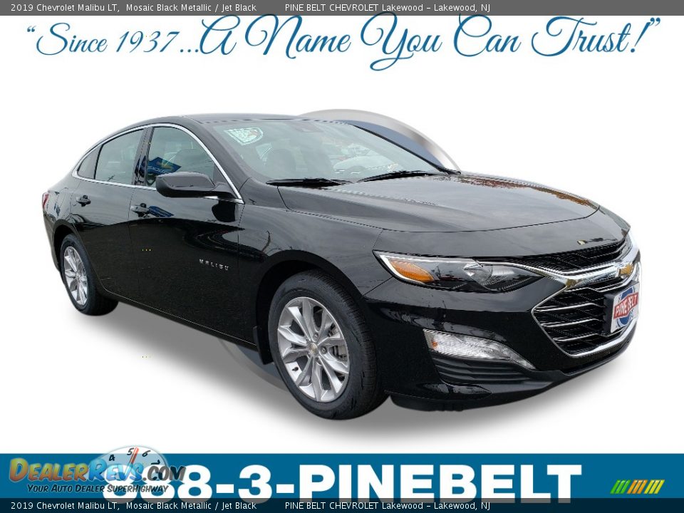 2019 Chevrolet Malibu LT Mosaic Black Metallic / Jet Black Photo #1