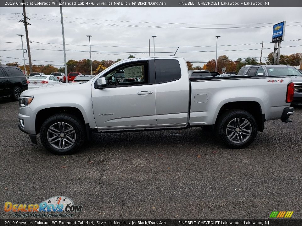 2019 Chevrolet Colorado WT Extended Cab 4x4 Silver Ice Metallic / Jet Black/Dark Ash Photo #3