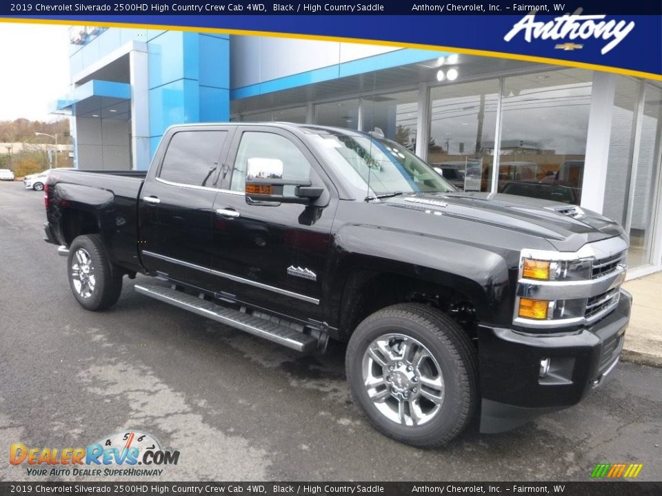 2019 Chevrolet Silverado 2500HD High Country Crew Cab 4WD Black / High Country Saddle Photo #1