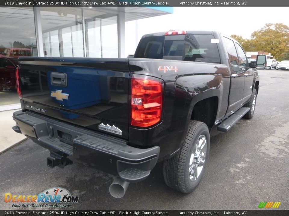 2019 Chevrolet Silverado 2500HD High Country Crew Cab 4WD Black / High Country Saddle Photo #8