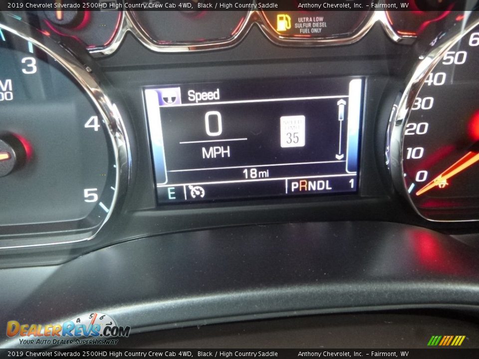 2019 Chevrolet Silverado 2500HD High Country Crew Cab 4WD Black / High Country Saddle Photo #20