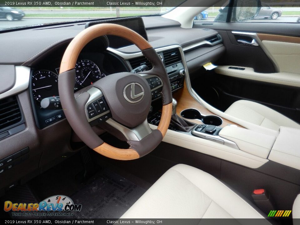 Parchment Interior - 2019 Lexus RX 350 AWD Photo #2
