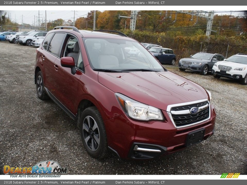 2018 Subaru Forester 2.5i Premium Venetian Red Pearl / Platinum Photo #1