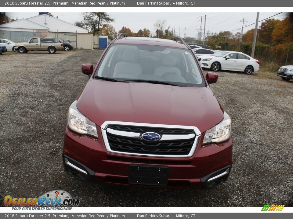 2018 Subaru Forester 2.5i Premium Venetian Red Pearl / Platinum Photo #2