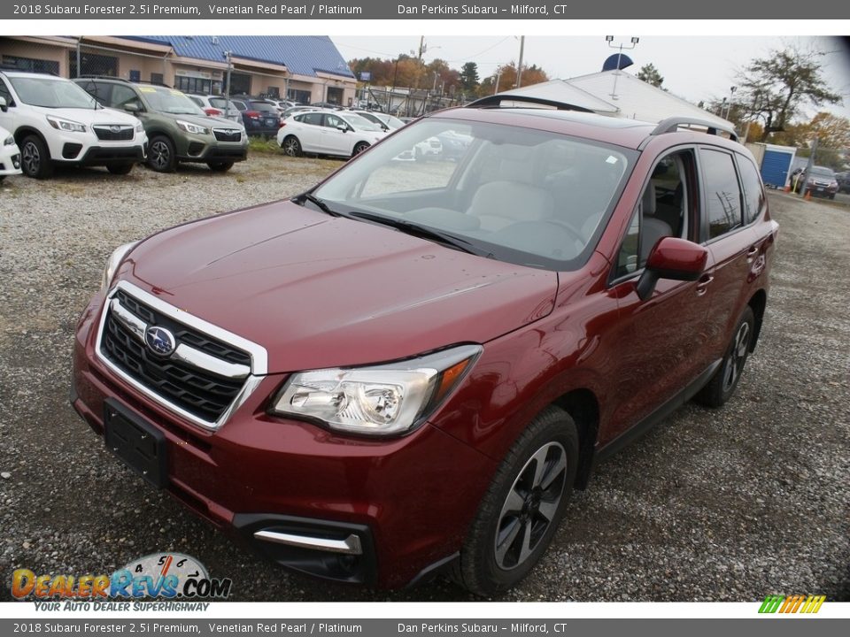 2018 Subaru Forester 2.5i Premium Venetian Red Pearl / Platinum Photo #3