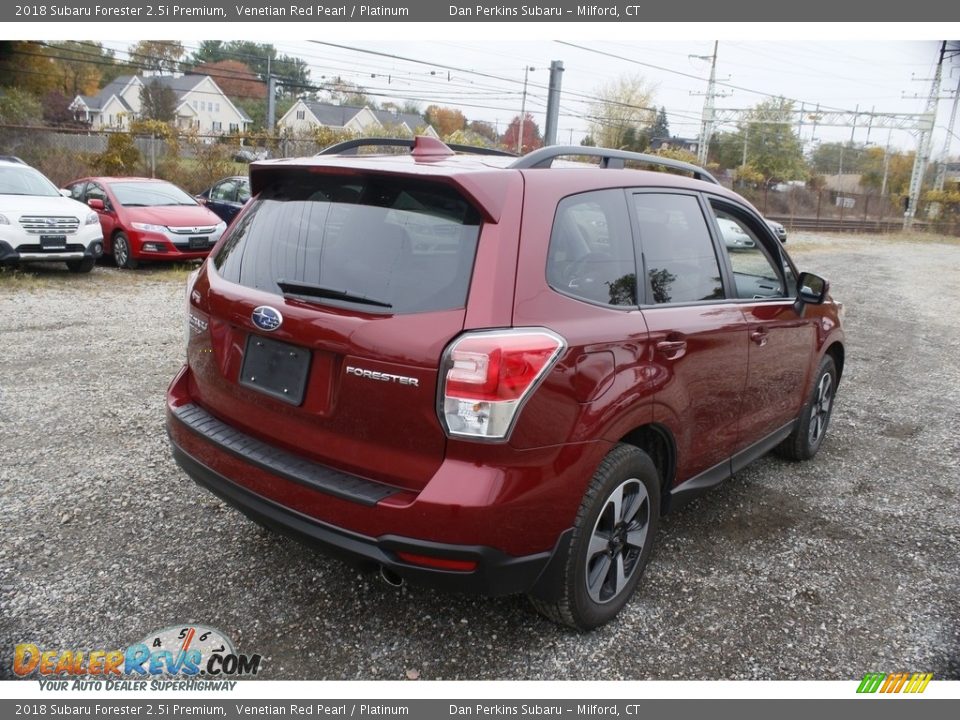 2018 Subaru Forester 2.5i Premium Venetian Red Pearl / Platinum Photo #6