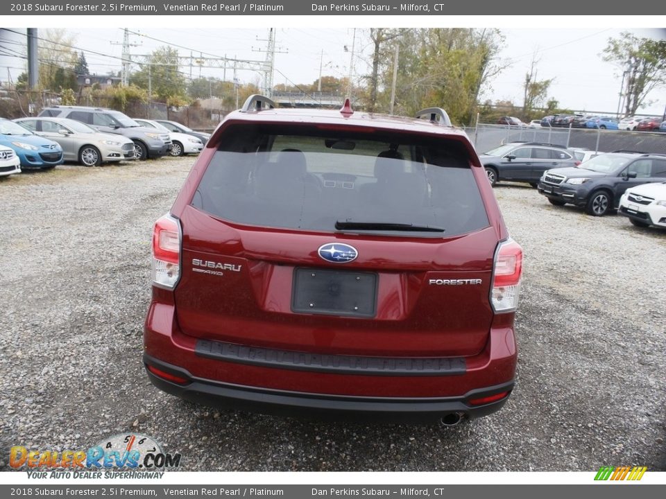 2018 Subaru Forester 2.5i Premium Venetian Red Pearl / Platinum Photo #7