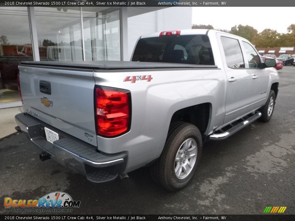 2018 Chevrolet Silverado 1500 LT Crew Cab 4x4 Silver Ice Metallic / Jet Black Photo #3