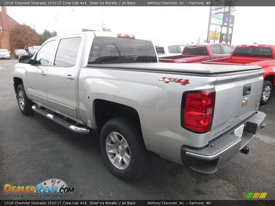 2018 Chevrolet Silverado 1500 LT Crew Cab 4x4 Silver Ice Metallic / Jet Black Photo #5