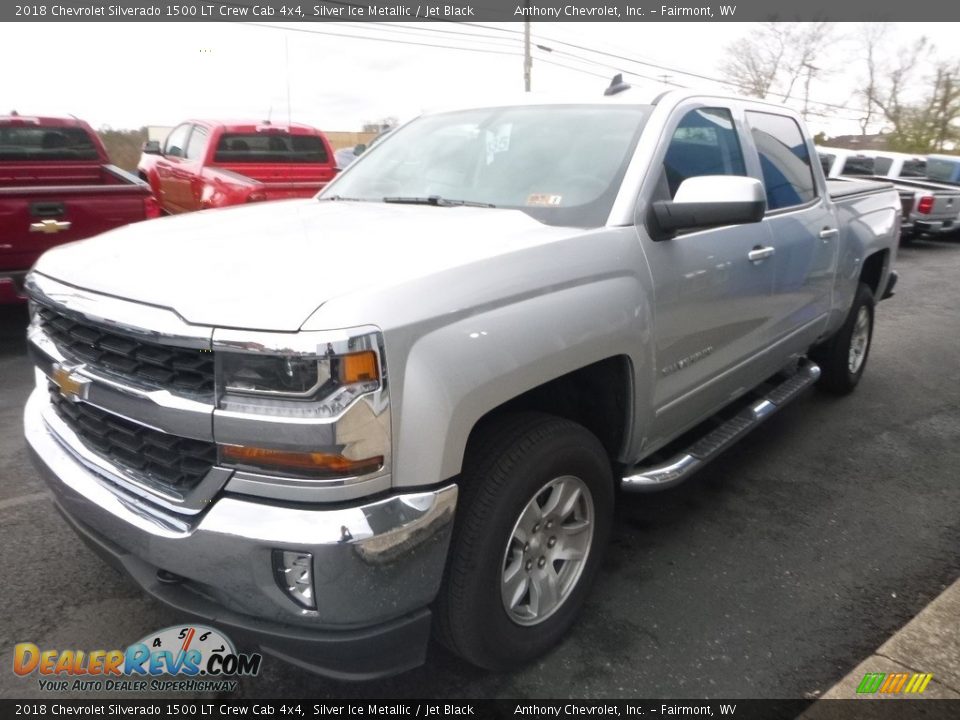 2018 Chevrolet Silverado 1500 LT Crew Cab 4x4 Silver Ice Metallic / Jet Black Photo #6