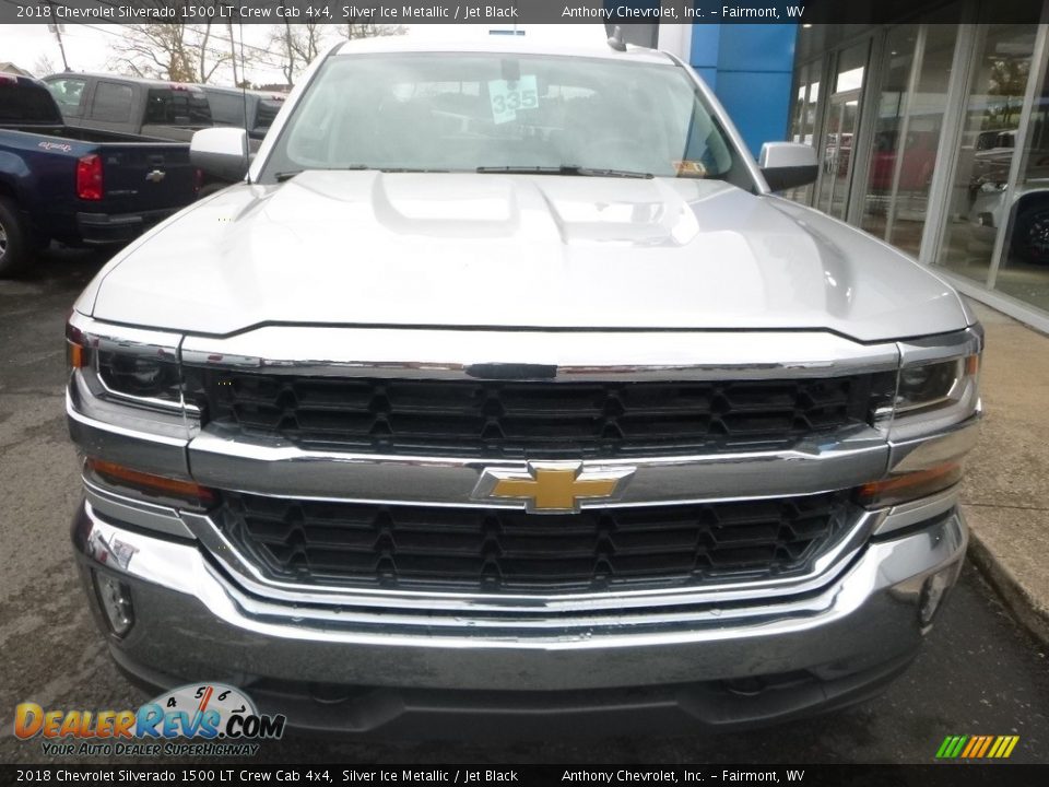 2018 Chevrolet Silverado 1500 LT Crew Cab 4x4 Silver Ice Metallic / Jet Black Photo #7