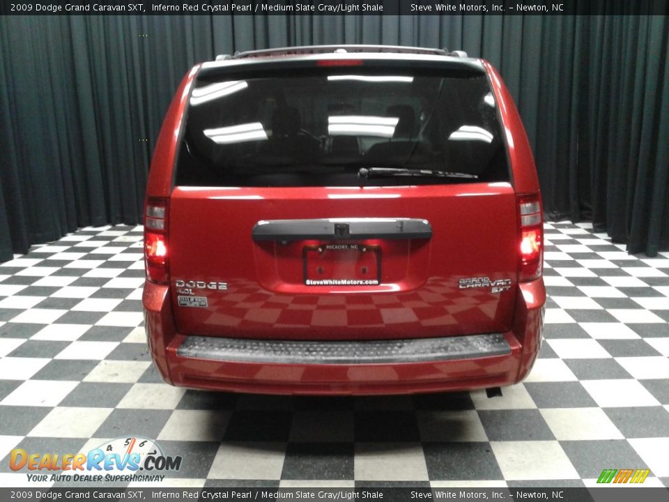 2009 Dodge Grand Caravan SXT Inferno Red Crystal Pearl / Medium Slate Gray/Light Shale Photo #7
