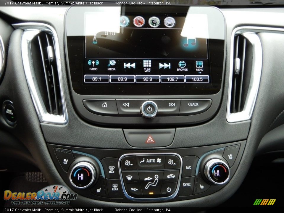 2017 Chevrolet Malibu Premier Summit White / Jet Black Photo #24
