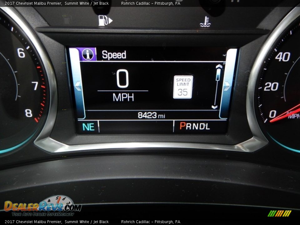 2017 Chevrolet Malibu Premier Summit White / Jet Black Photo #25