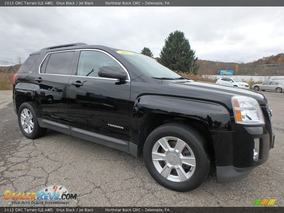 2013 GMC Terrain SLE AWD Onyx Black / Jet Black Photo #4
