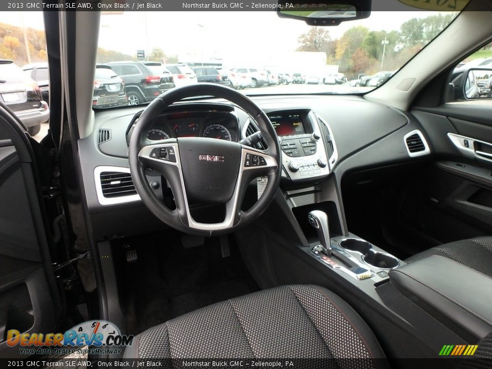 2013 GMC Terrain SLE AWD Onyx Black / Jet Black Photo #17