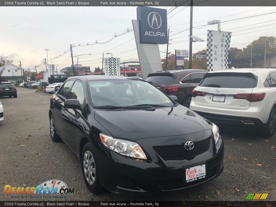2009 Toyota Corolla LE Black Sand Pearl / Bisque Photo #1