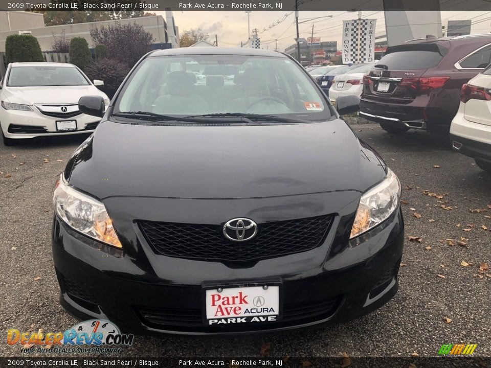 2009 Toyota Corolla LE Black Sand Pearl / Bisque Photo #2