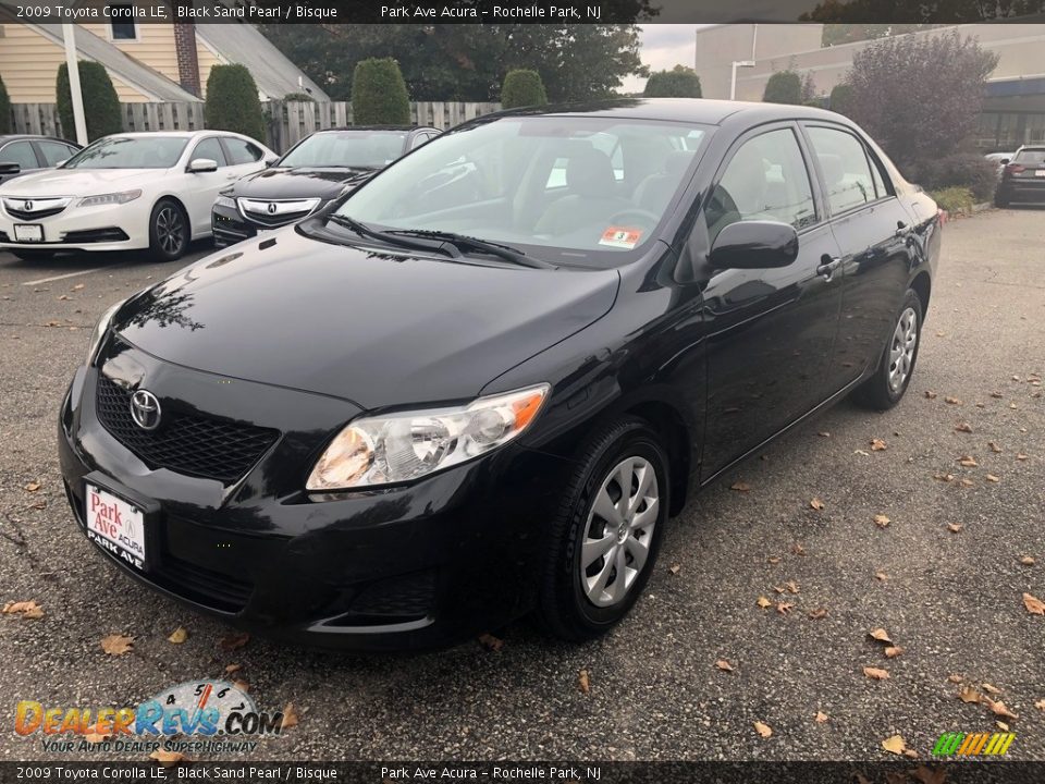 2009 Toyota Corolla LE Black Sand Pearl / Bisque Photo #3