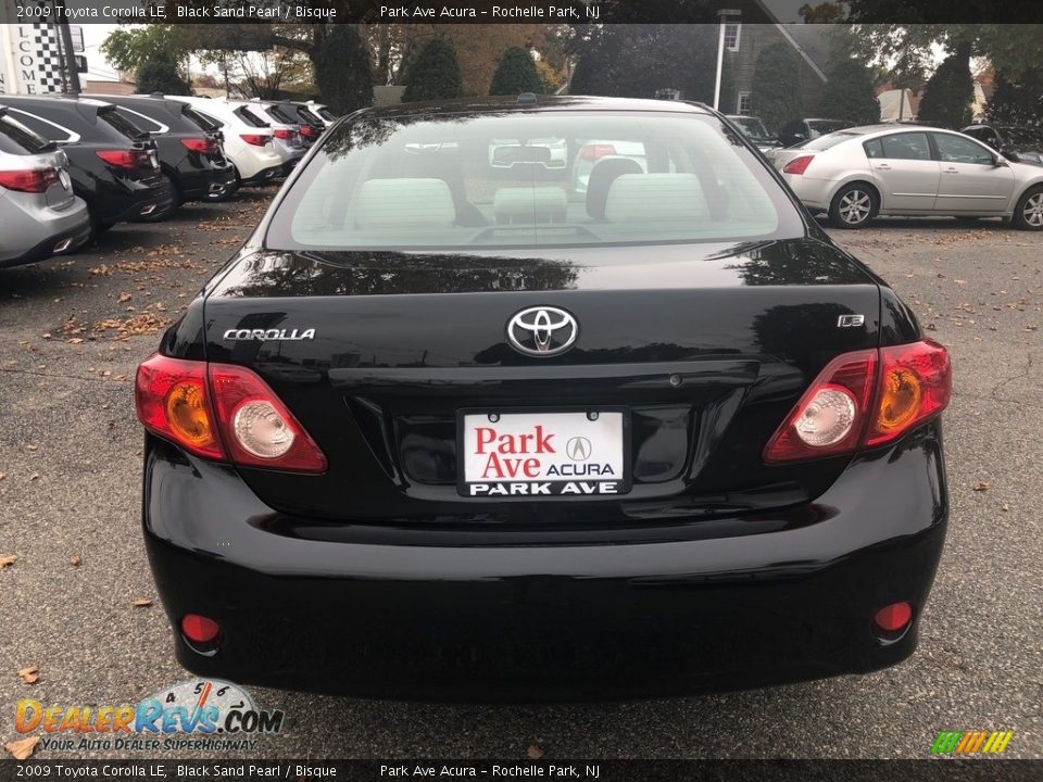 2009 Toyota Corolla LE Black Sand Pearl / Bisque Photo #6