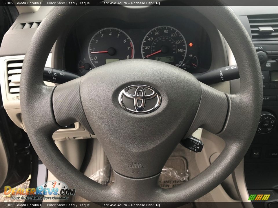 2009 Toyota Corolla LE Black Sand Pearl / Bisque Photo #11