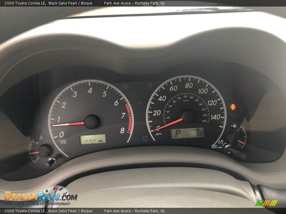 2009 Toyota Corolla LE Black Sand Pearl / Bisque Photo #12