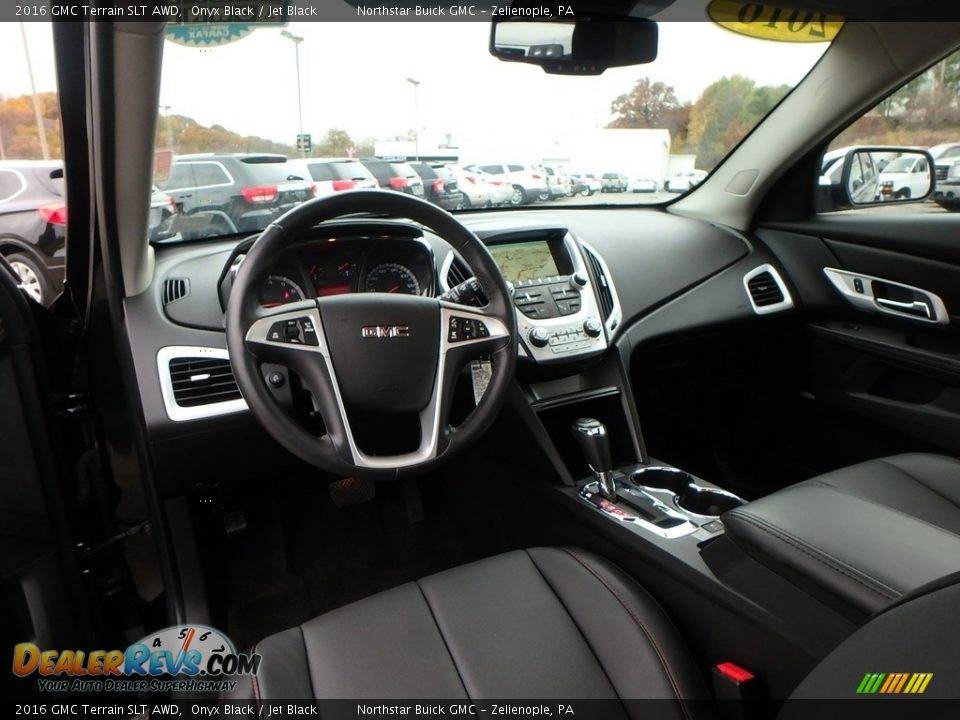 2016 GMC Terrain SLT AWD Onyx Black / Jet Black Photo #16