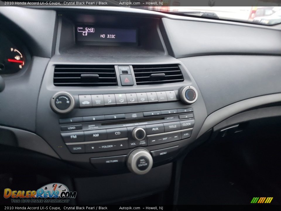 2010 Honda Accord LX-S Coupe Crystal Black Pearl / Black Photo #4