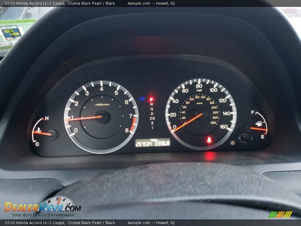 2010 Honda Accord LX-S Coupe Crystal Black Pearl / Black Photo #5