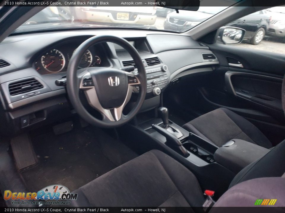 2010 Honda Accord LX-S Coupe Crystal Black Pearl / Black Photo #6