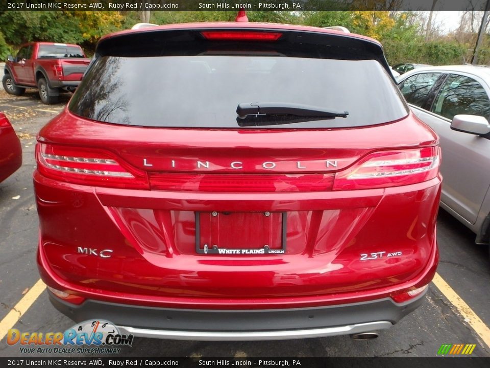 2017 Lincoln MKC Reserve AWD Ruby Red / Cappuccino Photo #3