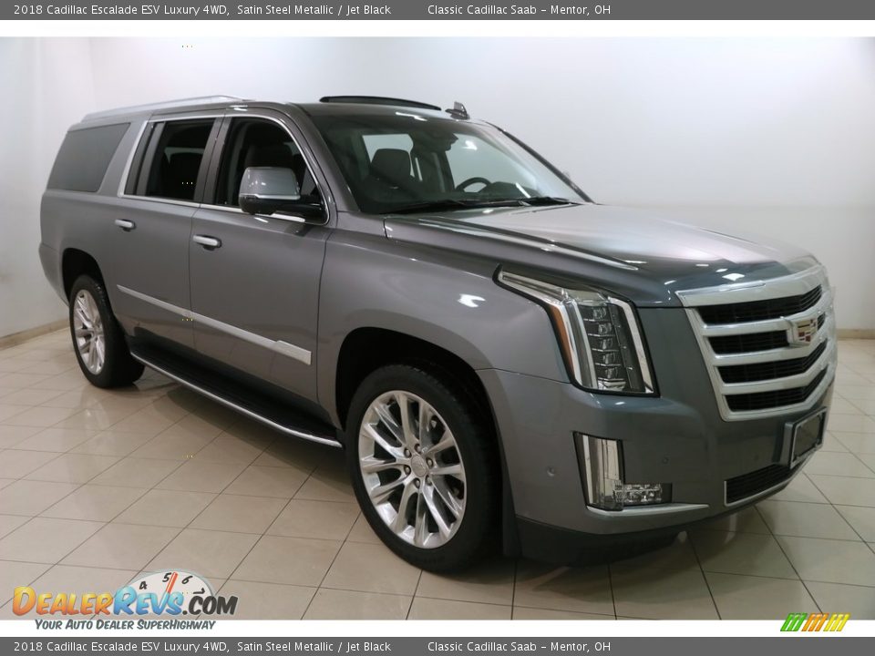 2018 Cadillac Escalade ESV Luxury 4WD Satin Steel Metallic / Jet Black Photo #1