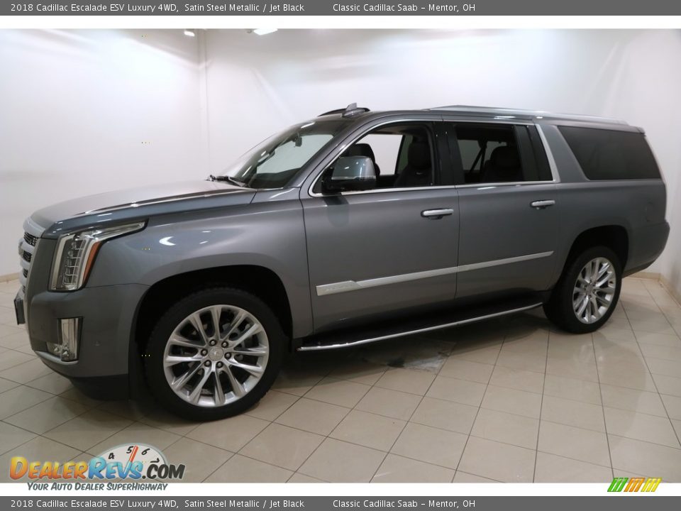 2018 Cadillac Escalade ESV Luxury 4WD Satin Steel Metallic / Jet Black Photo #3