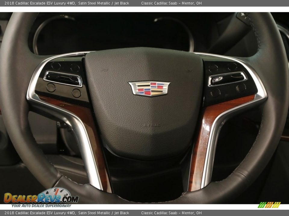 2018 Cadillac Escalade ESV Luxury 4WD Satin Steel Metallic / Jet Black Photo #9