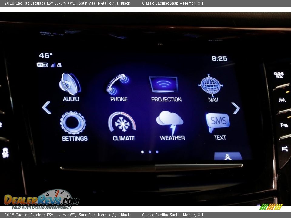 2018 Cadillac Escalade ESV Luxury 4WD Satin Steel Metallic / Jet Black Photo #13