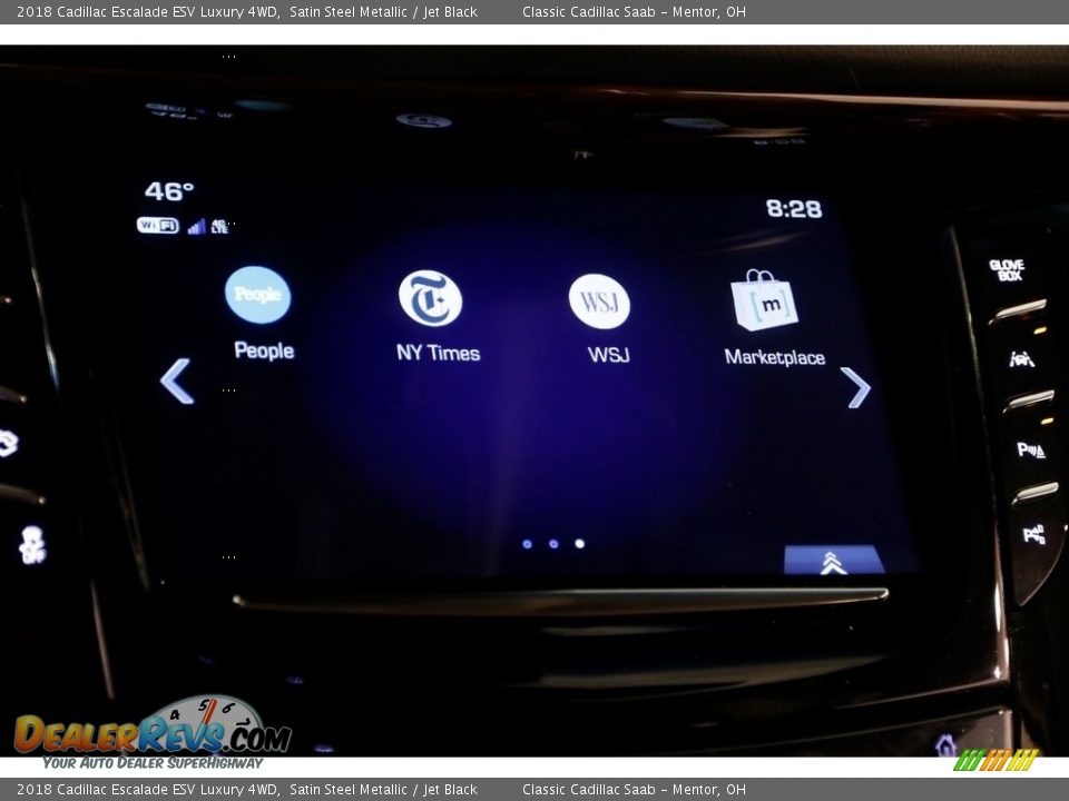 2018 Cadillac Escalade ESV Luxury 4WD Satin Steel Metallic / Jet Black Photo #15