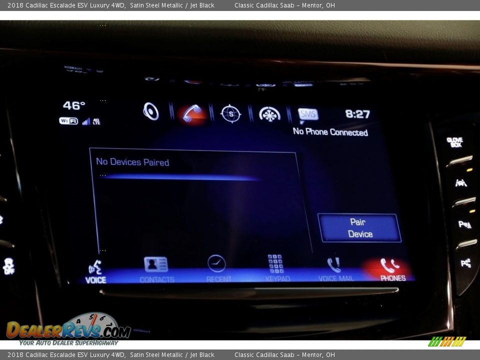 2018 Cadillac Escalade ESV Luxury 4WD Satin Steel Metallic / Jet Black Photo #17