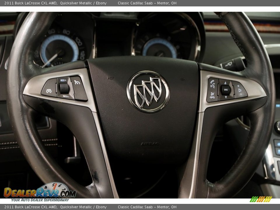 2011 Buick LaCrosse CXL AWD Quicksilver Metallic / Ebony Photo #7