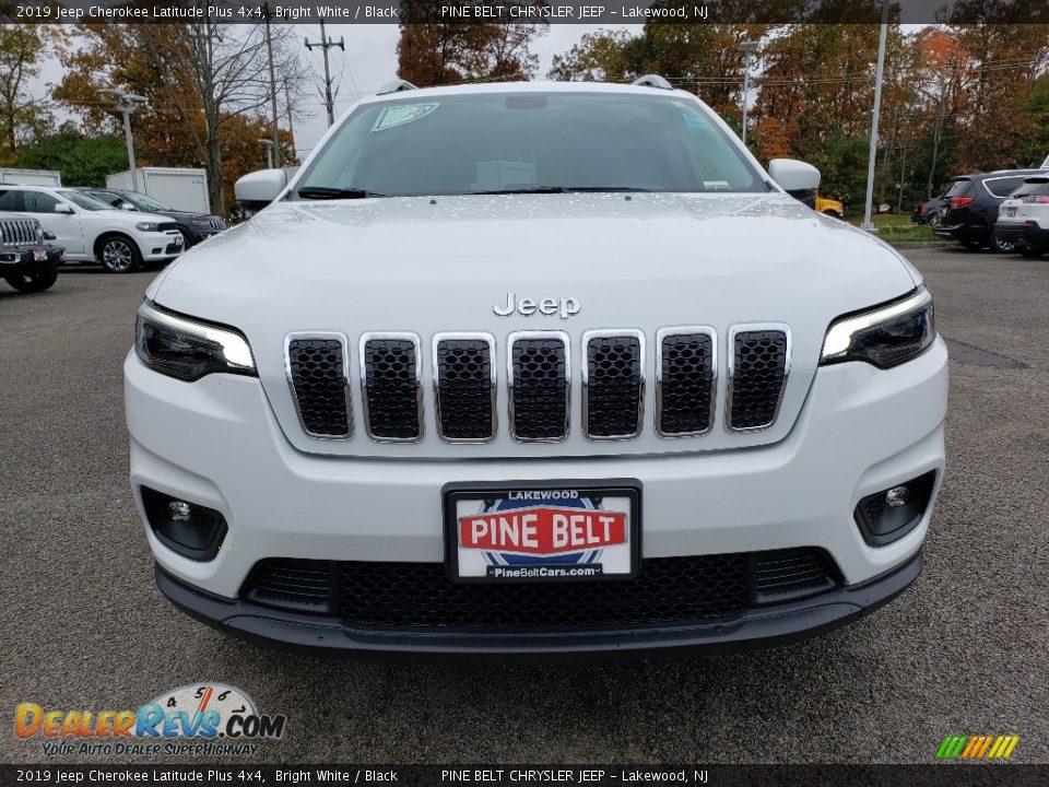 2019 Jeep Cherokee Latitude Plus 4x4 Bright White / Black Photo #2
