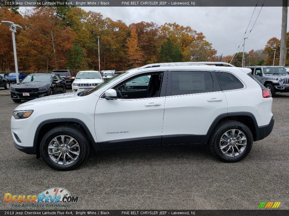 2019 Jeep Cherokee Latitude Plus 4x4 Bright White / Black Photo #3
