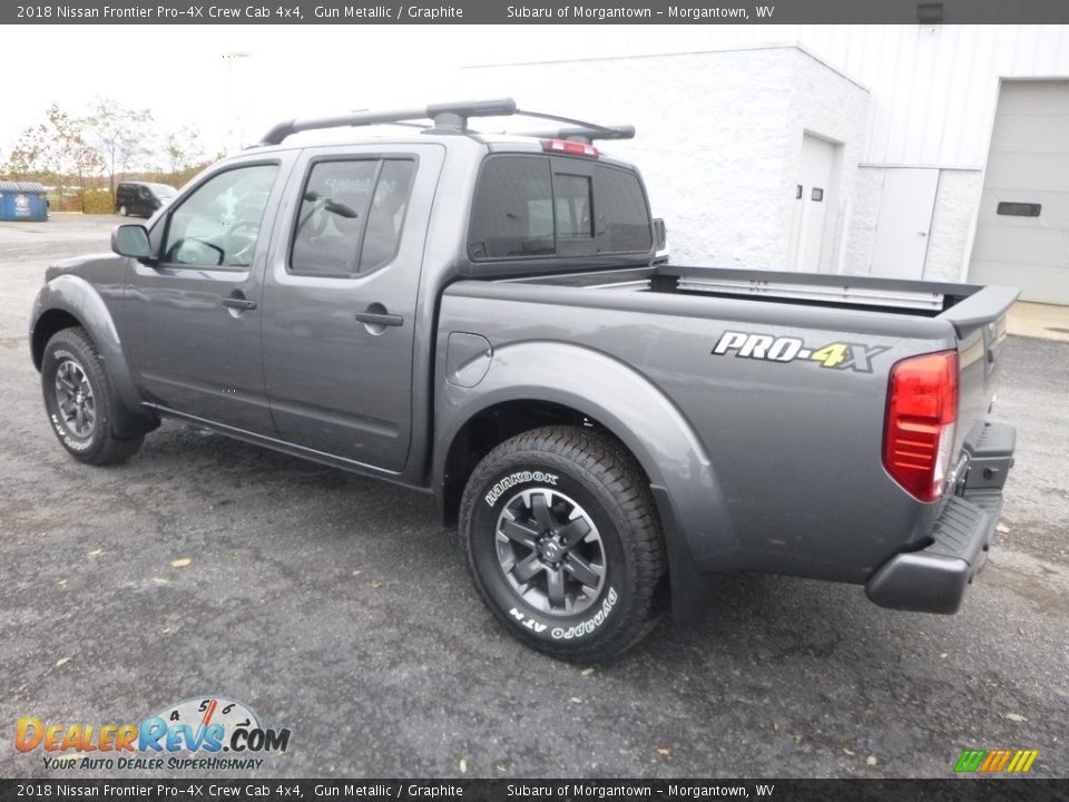 2018 Nissan Frontier Pro-4X Crew Cab 4x4 Gun Metallic / Graphite Photo #6