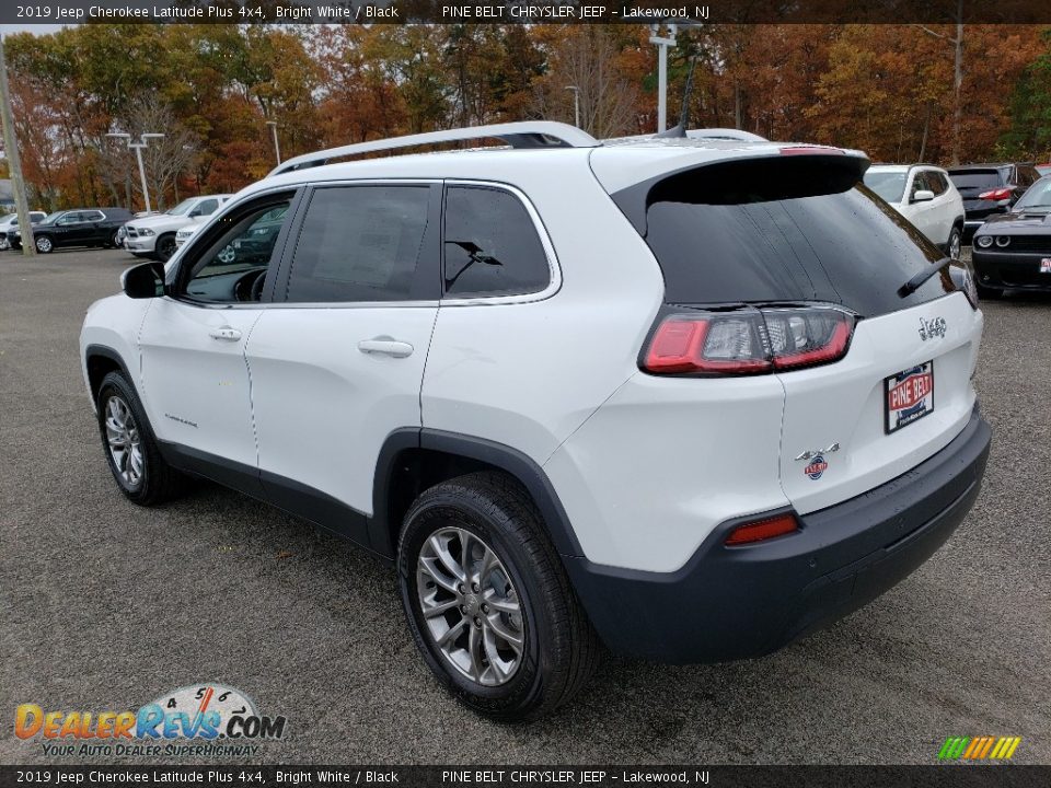 2019 Jeep Cherokee Latitude Plus 4x4 Bright White / Black Photo #4
